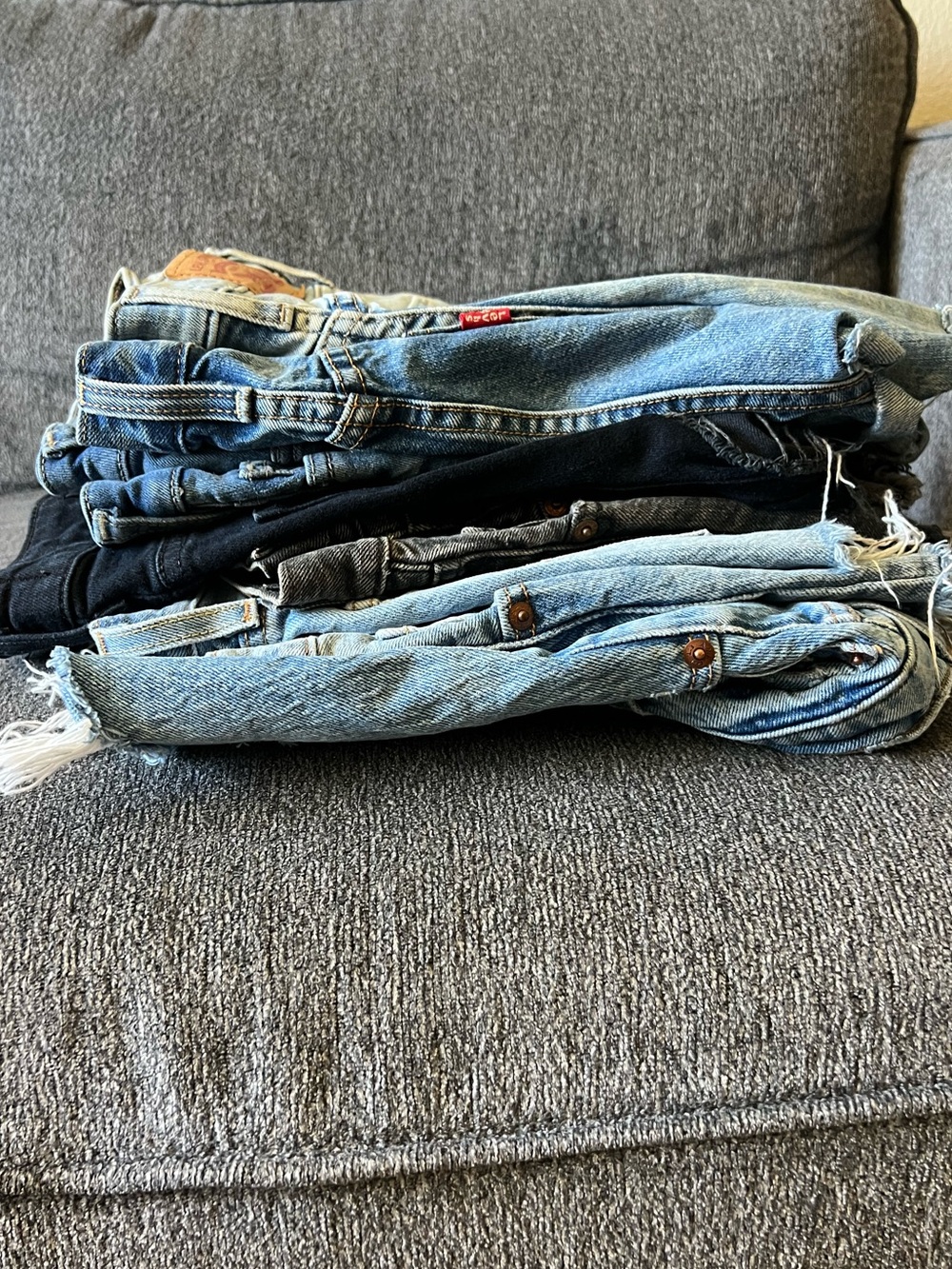 Lot of 7 Jean Shorts (Levi’s, Paige, Abercrombie, True Religion)